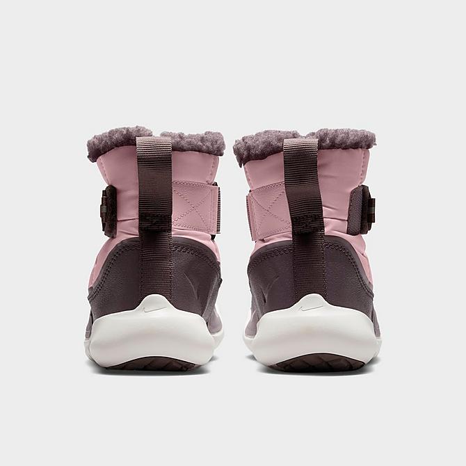 Left view of Girls' Little Kids' Nike Flex Advance Winter Boots in Pink Glaze/Violet Ore/Light Violet Ore/Pink Glaze Click to zoom