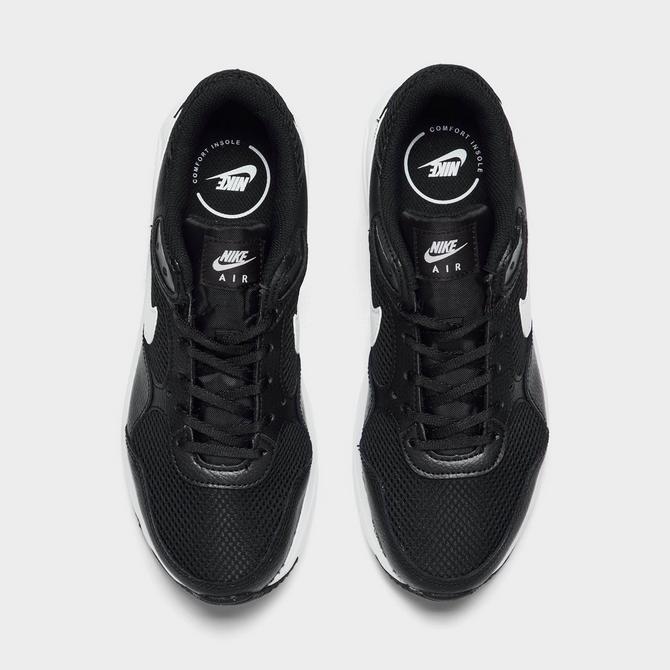 Back view of Boys' Big Kids' Nike LeBron Witness 6 Basketball Shoes in Black/Dark Obsidian/White Click to zoom