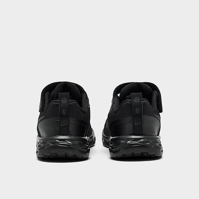 Left view of Kids' Toddler Nike Revolution 6 Casual Shoes in Black/Dark Smoke Grey/Black Click to zoom