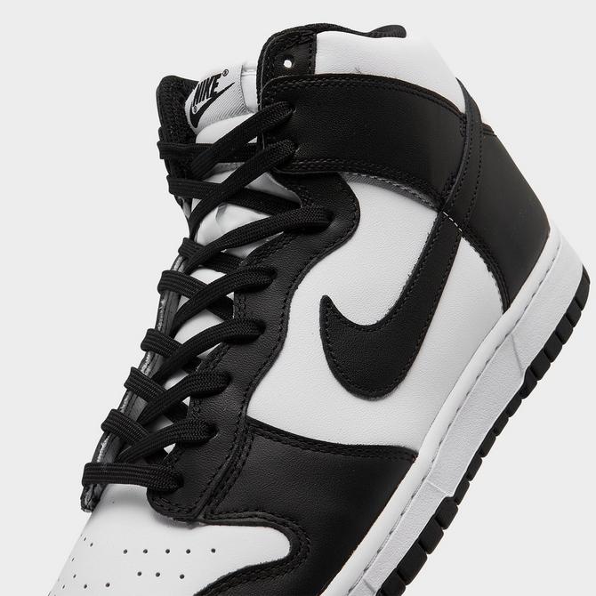 Nike Dunk HIGH 'Black White' (White/Black-Total