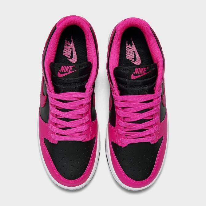 Nike pink hot sale black shoes