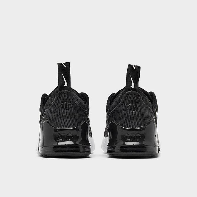 Left view of Kids' Toddler Nike Air Max 270 Casual Shoes in Black/White/Anthracite Click to zoom