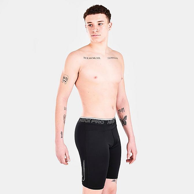 Front view of Men's Nike Pro Dri-FIT Compression Shorts in Black Click to zoom