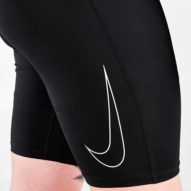 On Model 6 view of Men's Nike Pro Dri-FIT Compression Shorts in Black Click to zoom