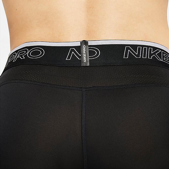 On Model 6 view of Men's Nike Pro Dri-FIT ADV Tights in Black/White Click to zoom