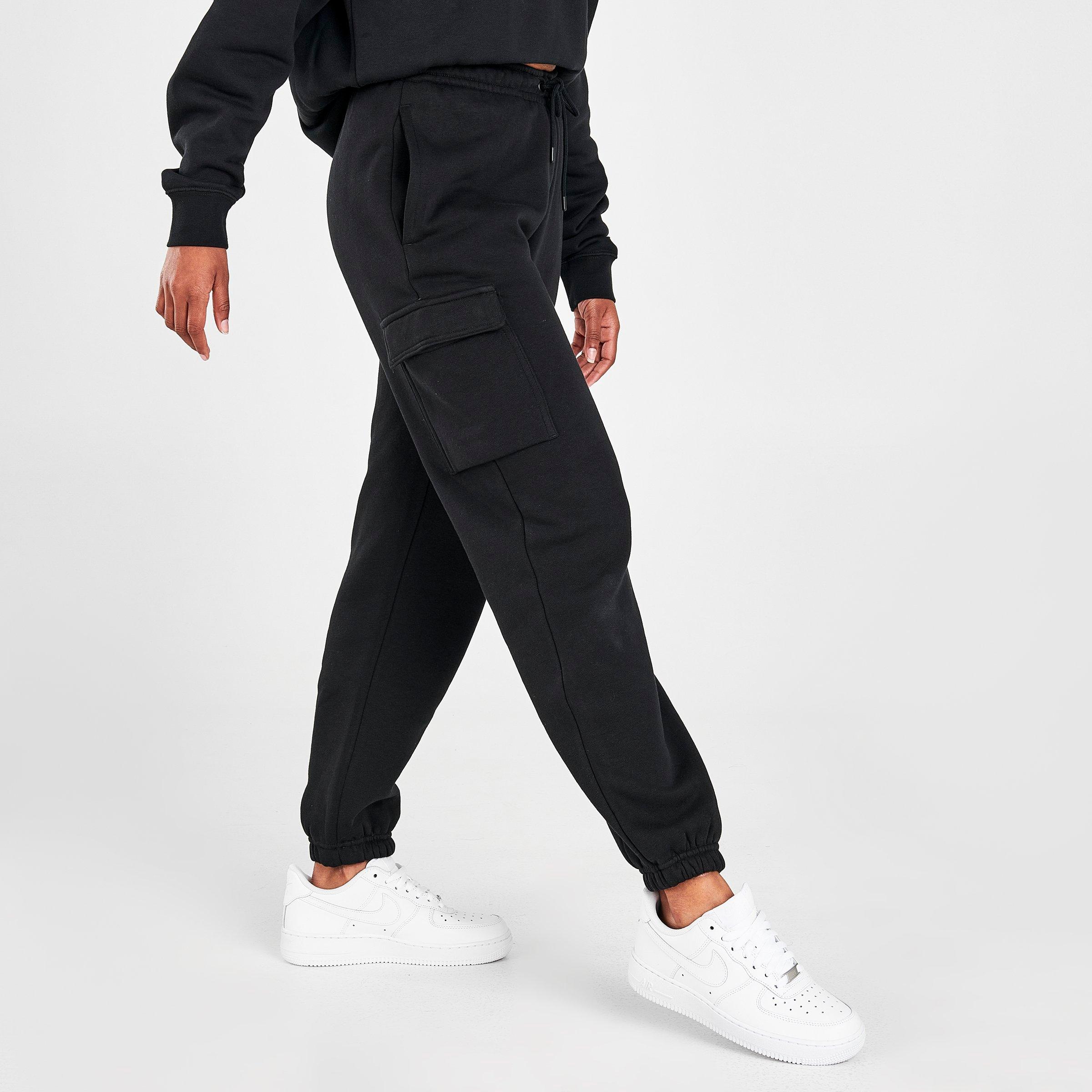 nike foundation cargo joggers black