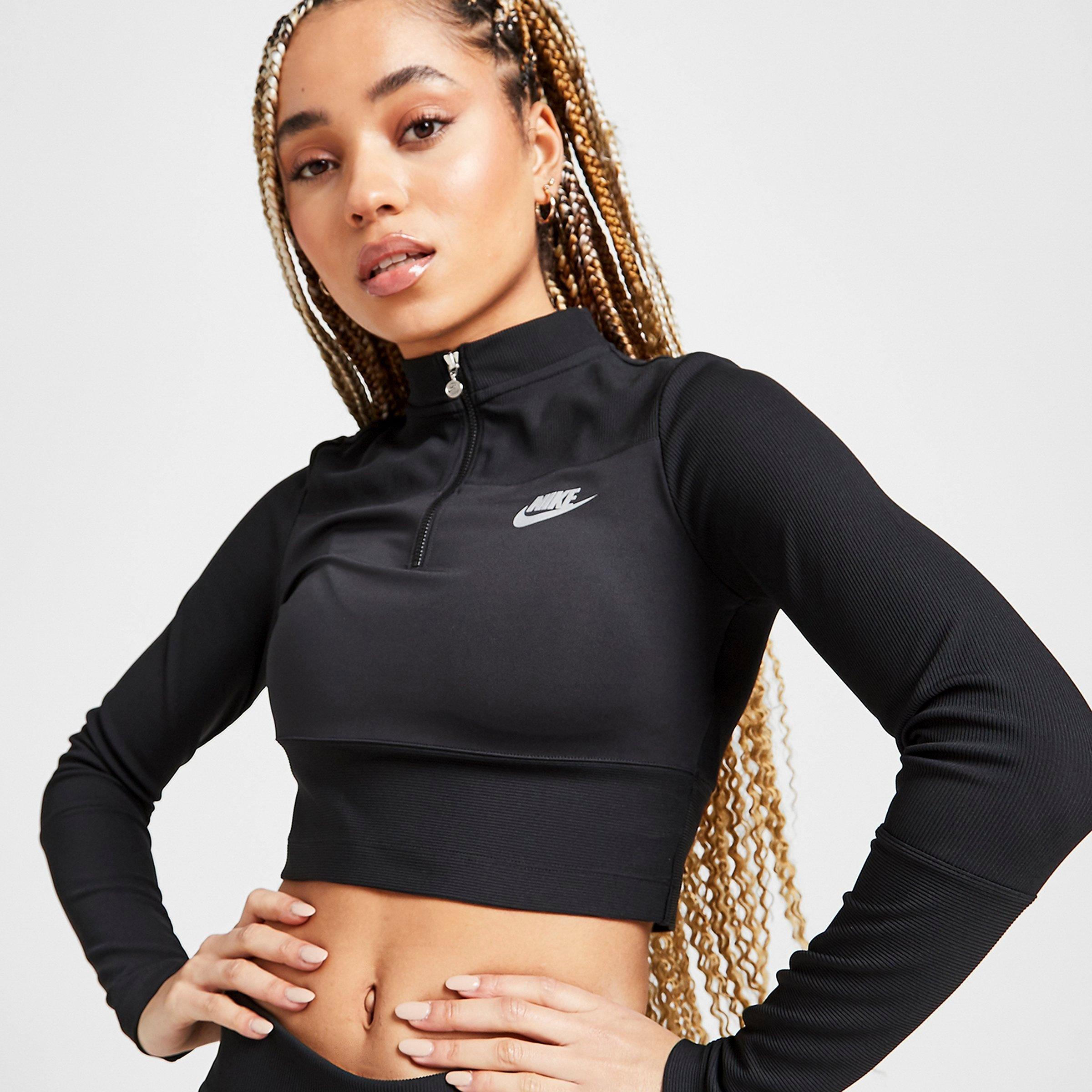 nike women's long sleeve half zip