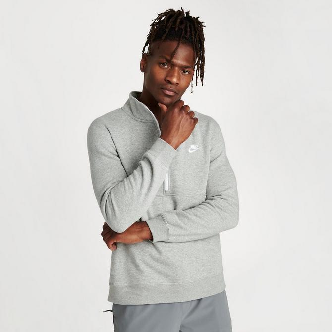 Mens nike half online zip grey