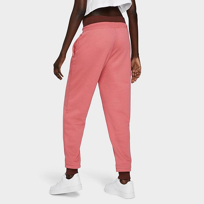 Womens Sportswear Icon Clash Fleece Jogger Pants in Pink/Gypsy Rose Size Medium Cotton/Polyester/Fleece Finish Line Women Sport & Swimwear Sportswear Sports Pants 