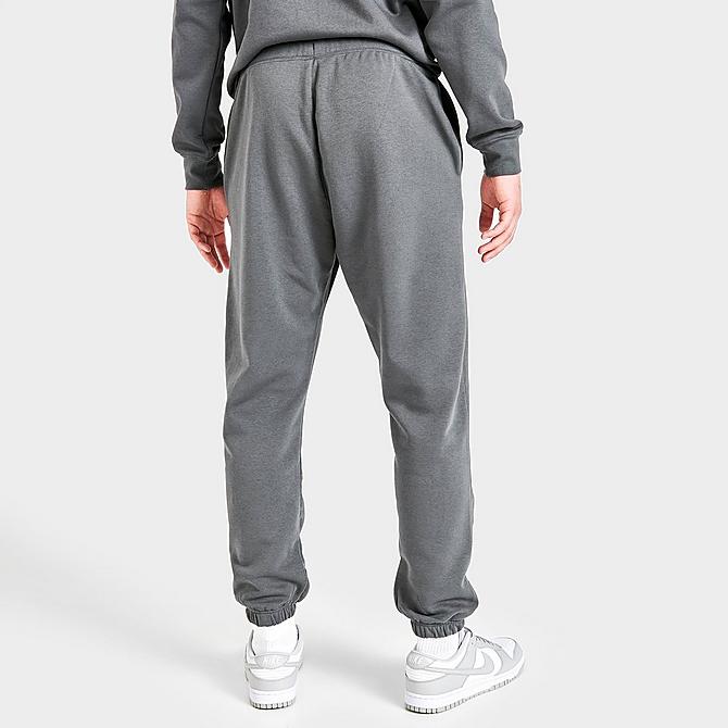 Back Right view of Men's Nike Sportswear Graphic Print Fleece Jogger Pants in Iron Grey/Iron Grey Click to zoom
