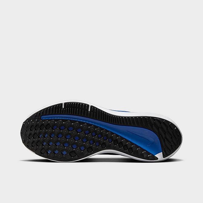 Bottom view of Men's Nike Air Winflo 9 Running Shoes in Black/Old Royal/Racer Blue/White Click to zoom