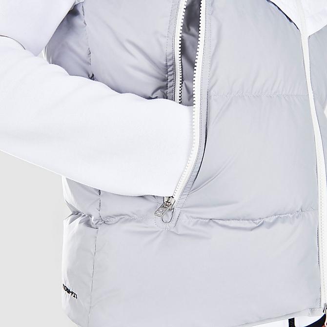 On Model 6 view of Men's Nike Sportswear Storm-FIT Windrunner Vest in White/Light Smoke Grey/Sail/Black Click to zoom