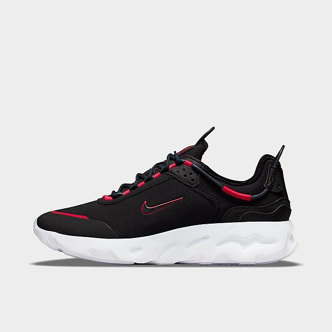 Right view of Men's Nike React Live SE Casual Shoes in Black/Anthracite/Sport Red/White/Pure Platinum Click to zoom