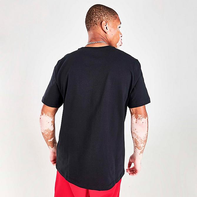 Back Right view of Men's Jordan Toronto T-Shirt in Black Click to zoom