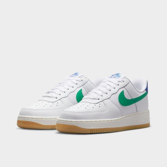 Nike Women's Air Force 1 '07 Shoes, Size 7.5, White/Action Green