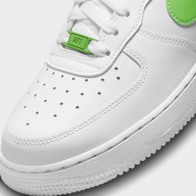 Nike Women's Air Force 1 '07 Shoes, Size 6.5, White/Action Green