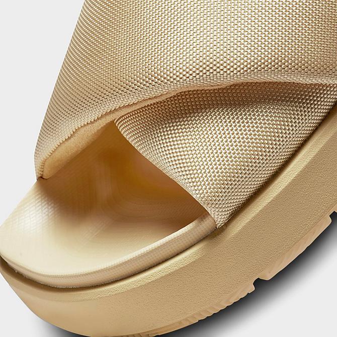Front view of Women's Jordan Sophia Slide Sandals in Sesame/White/Sesame Click to zoom