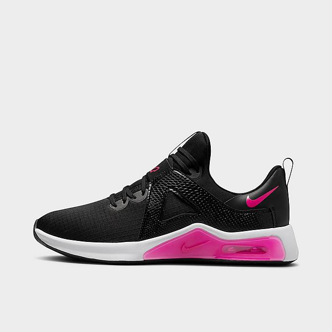 Right view of Women's Nike Air Max Bella TR 5 Training Shoes in Black/White/Rush Pink Click to zoom