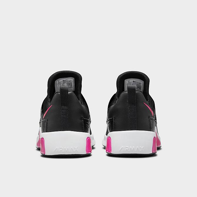 Left view of Women's Nike Air Max Bella TR 5 Training Shoes in Black/White/Rush Pink Click to zoom