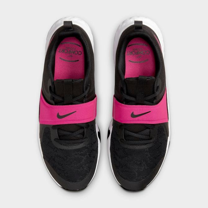 Back view of Women's Nike Renew In-Season TR 12 Training Shoes in Black/Active Pink/Dark Smoke Grey/White Click to zoom