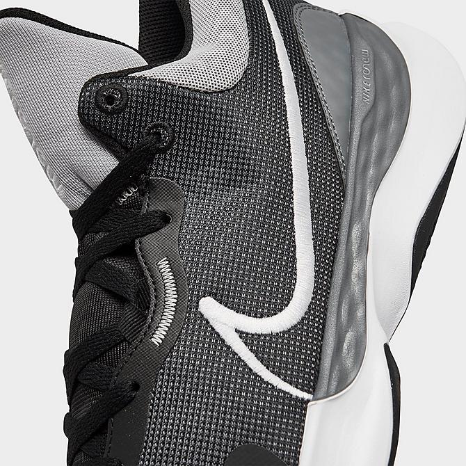 Front view of Nike Renew Elevate 3 Basketball Shoes in Black/White/Wolf Grey/Cool Grey Click to zoom