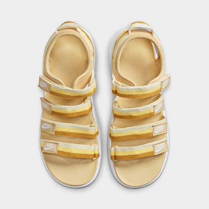 White and store gold nike sandals