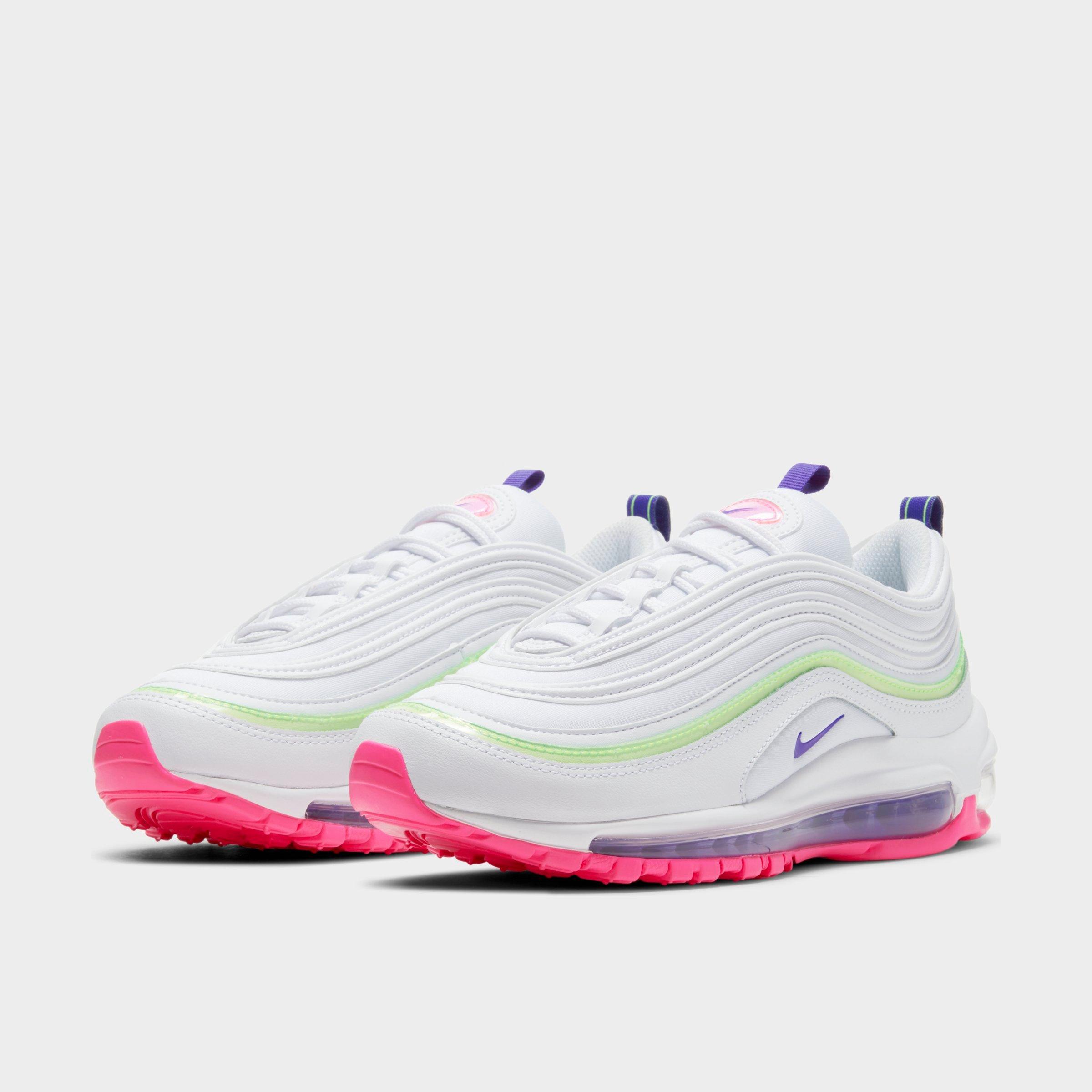 white and pink nike air max 97