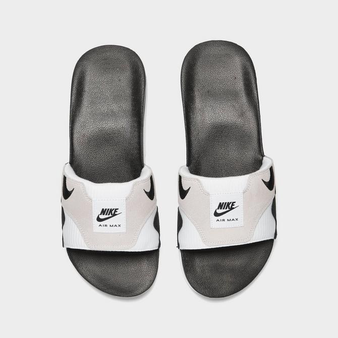 Black nike store air max slides