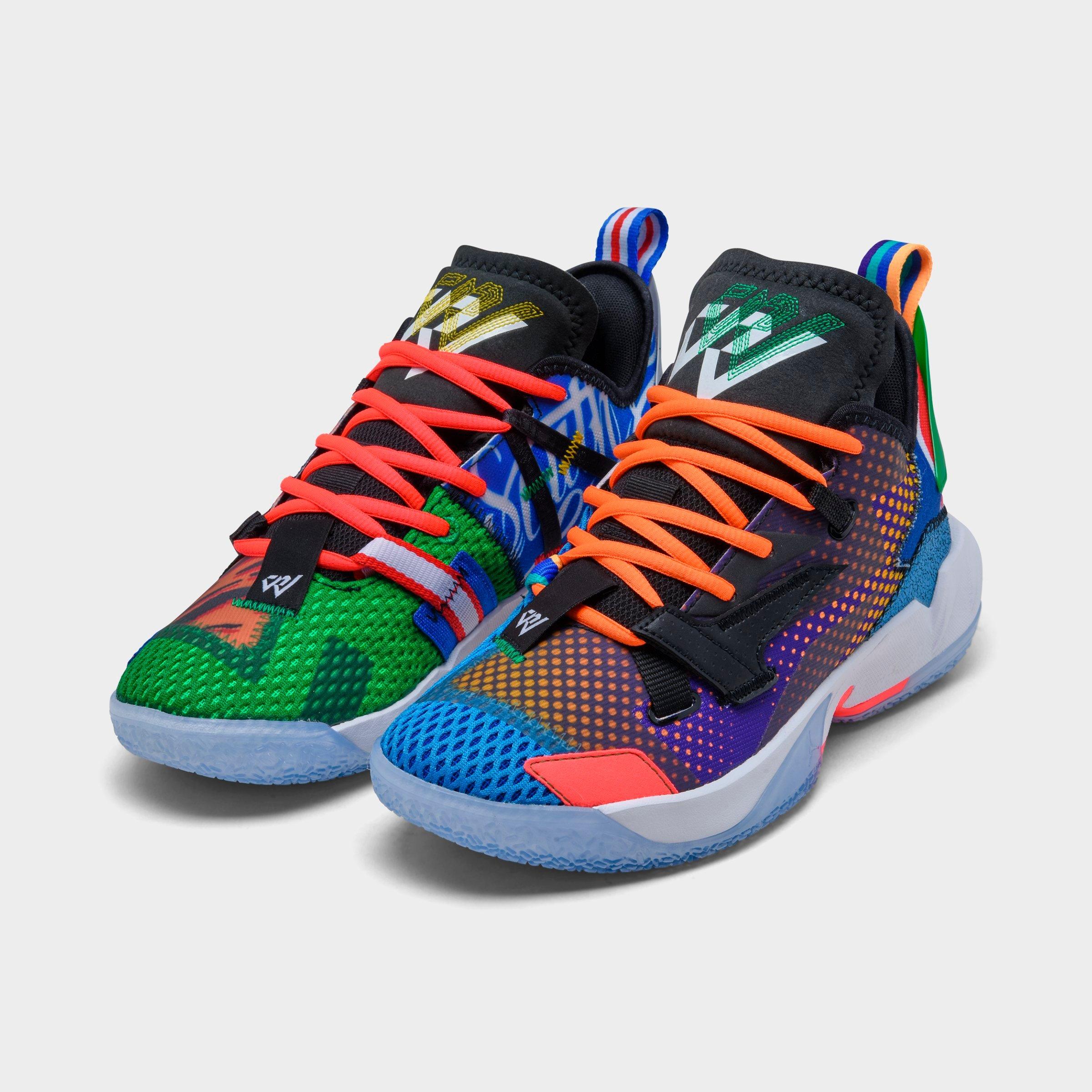 multi color basketball shoes