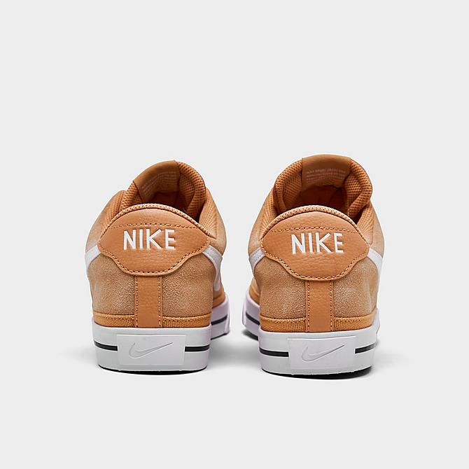 Left view of Men's Nike Court Legacy Suede Casual Shoes in Light Cognac/Sail/Gum Light Brown/White Click to zoom