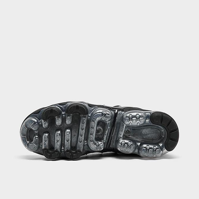 Bottom view of Women's Nike Air VaporMax Plus SE Running Shoes in Black/Black/Anthracite Click to zoom
