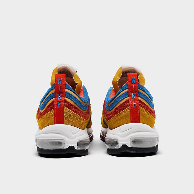 Left view of Men's Nike Air Max 97 SE AMRC Casual Shoes in Pollen/Orange/Light Photo Blue Click to zoom