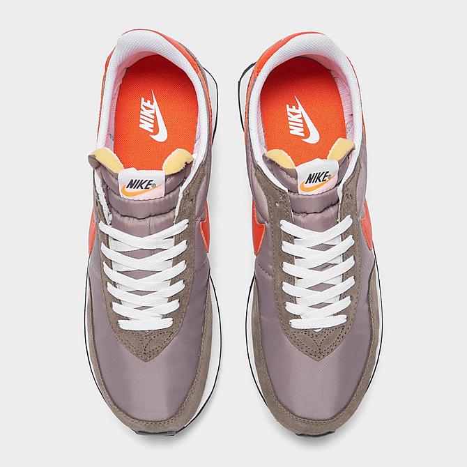 Back view of Men's Nike Waffle Trainer 2 Casual Shoes in Moon Fossil/Team Orange/Ironstone/Sail/Total Orange Click to zoom