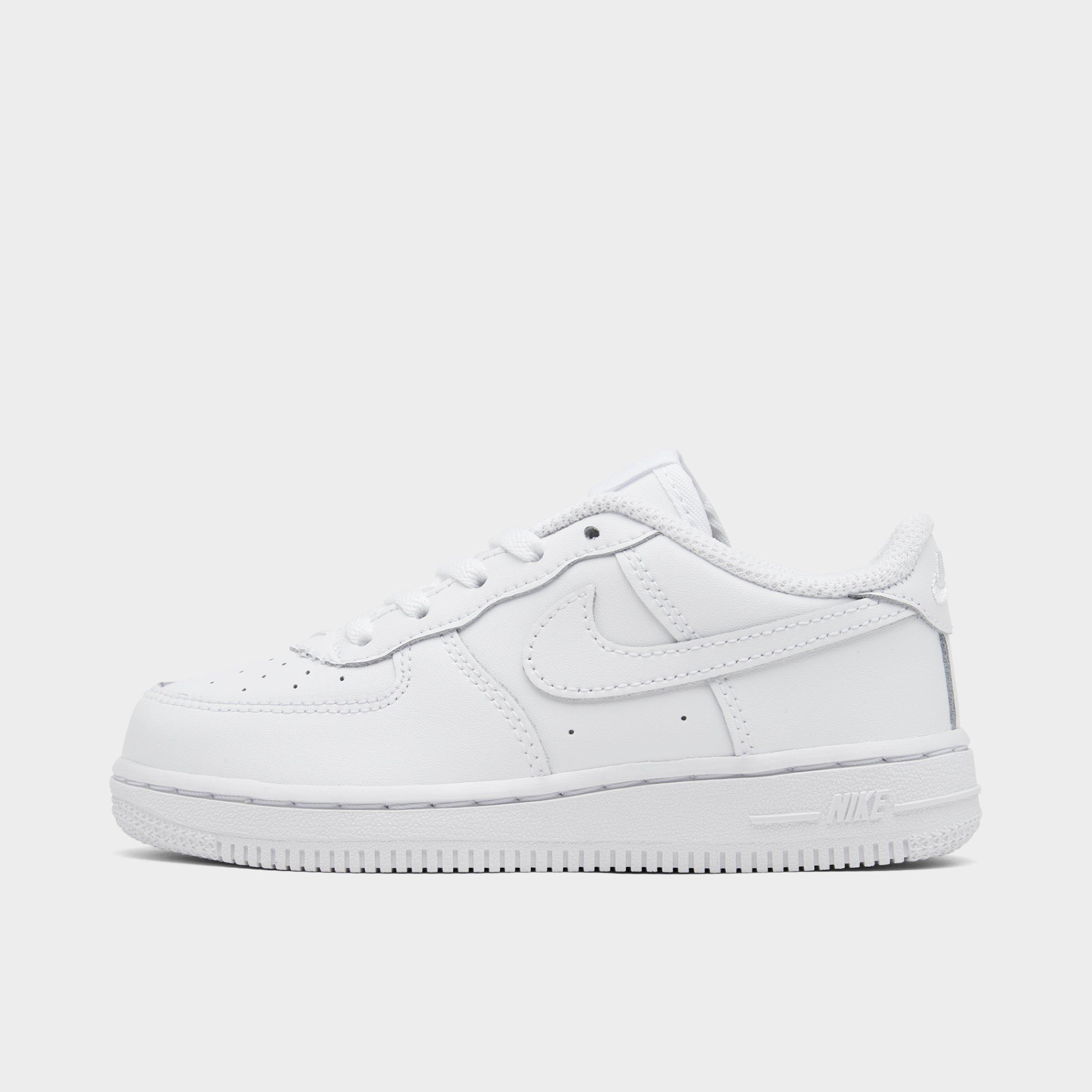 white air force ones finish line