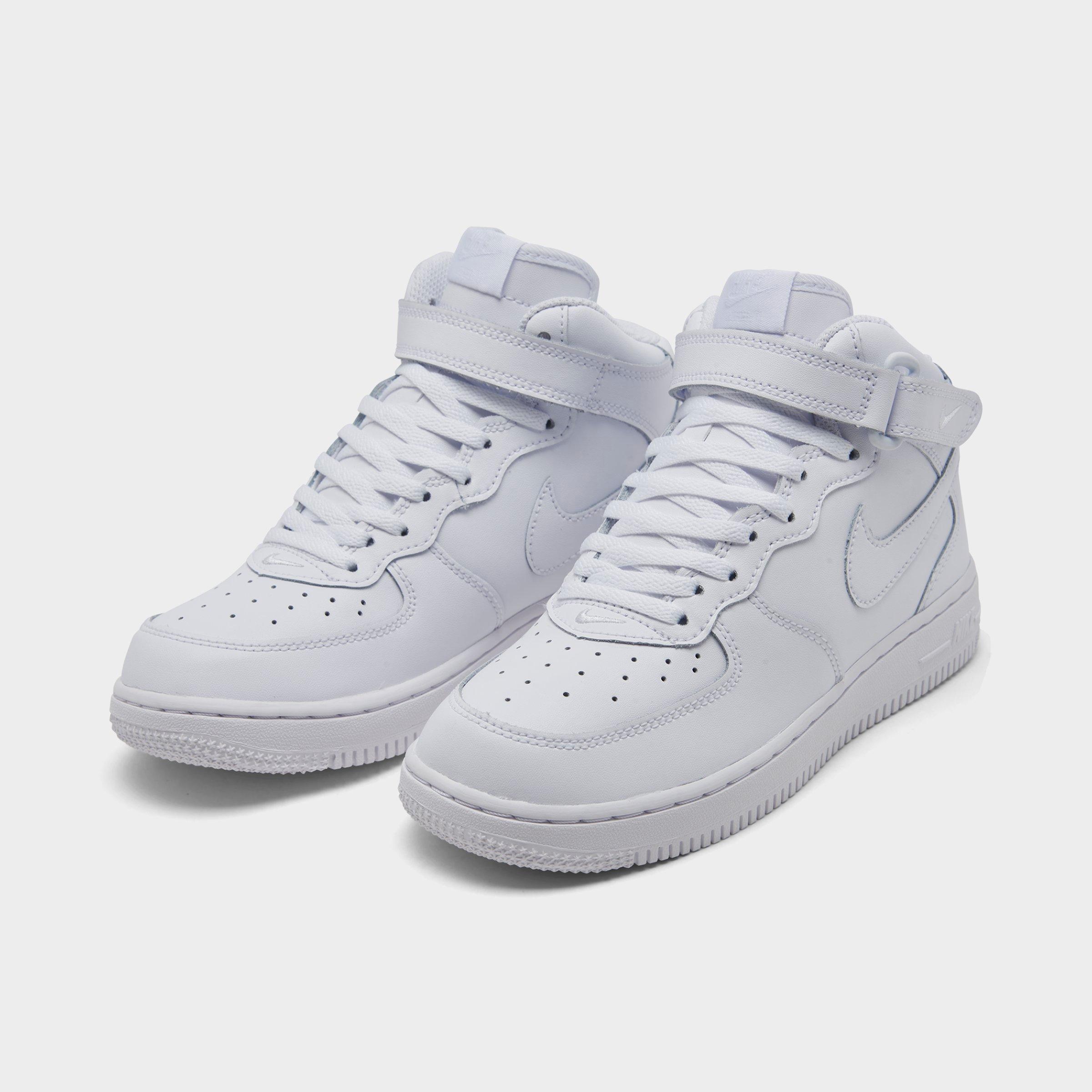 white nike air force ones kids