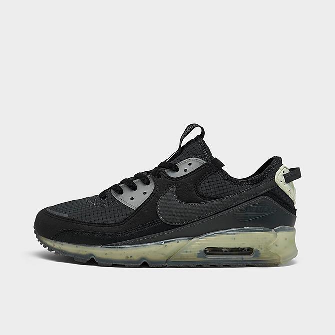 Right view of Men's Nike Air Max Terrascape 90 Casual Shoes in Black/Dark Grey/Lime Ice/Anthracite/Dark Smoke Grey Click to zoom