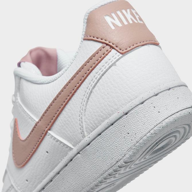 Nike court vision low 2024 women's casual shoes white