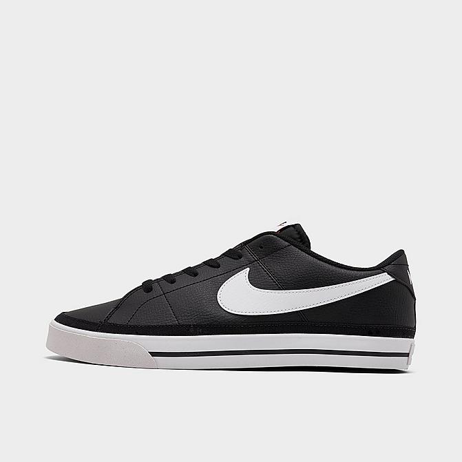 Right view of Men's Nike Court Legacy Next Nature Casual Shoes in Black/White Click to zoom