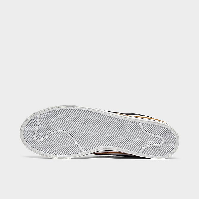 Bottom view of Men's Nike Court Legacy Next Nature Casual Shoes in White/Desert Ochre/Black Click to zoom