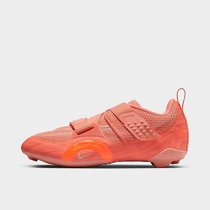 Right view of Women's Nike SuperRep Cycle 2 Next Nature Indoor Cycling Shoes in Crimson Bliss/Total Orange/Pearl White Click to zoom