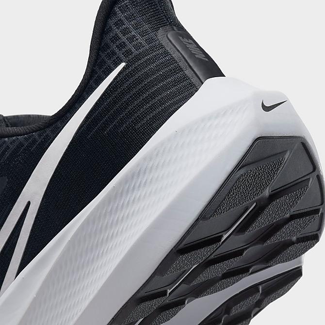 Front view of Women's Nike Pegasus 39 Running Shoes in Black/White/Dark Smoke Grey Click to zoom