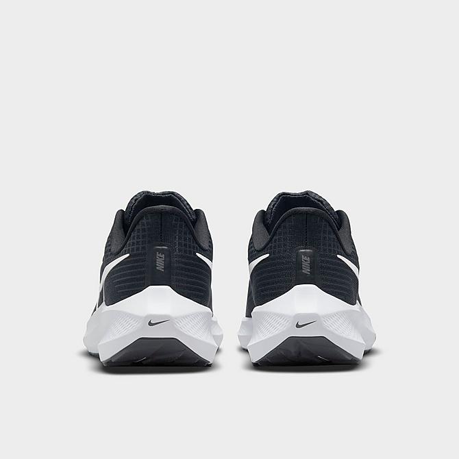 Left view of Women's Nike Pegasus 39 Running Shoes in Black/White/Dark Smoke Grey Click to zoom