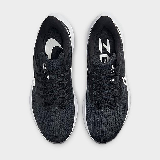 Back view of Women's Nike Pegasus 39 Running Shoes in Black/White/Dark Smoke Grey Click to zoom