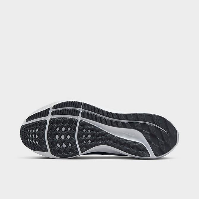 Bottom view of Women's Nike Pegasus 39 Running Shoes in Black/White/Dark Smoke Grey Click to zoom