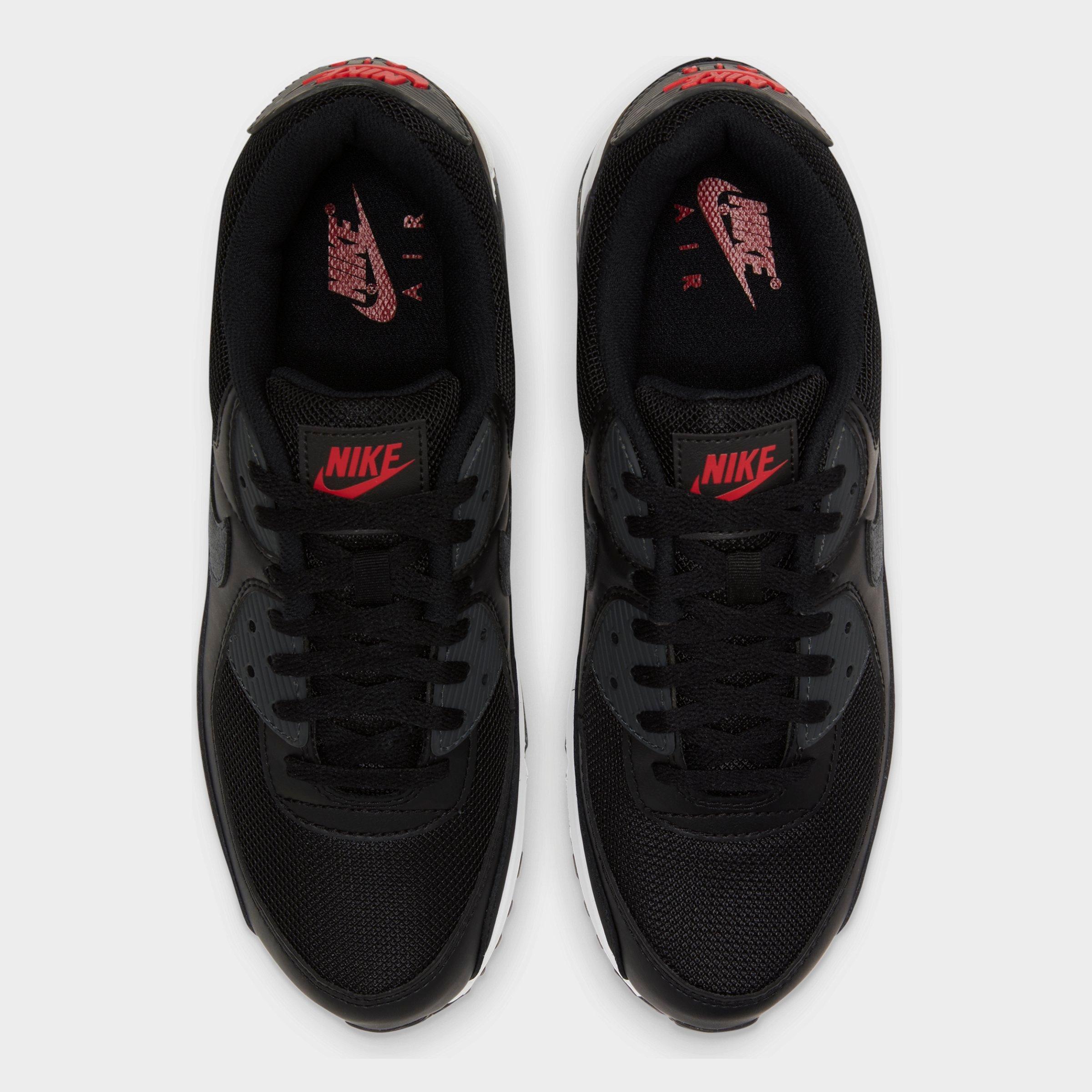 air max 90 black university red