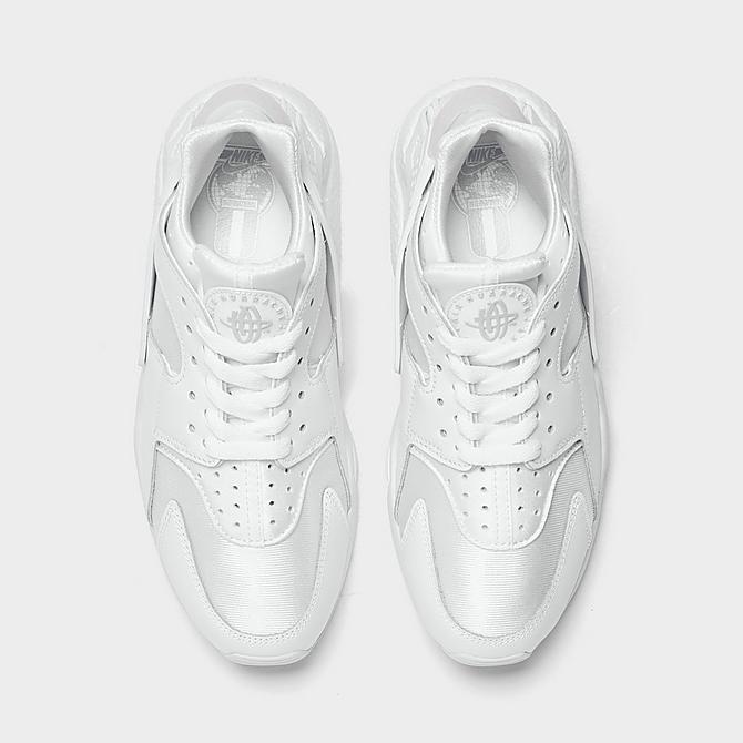 Back view of Women's Nike Air Huarache Casual Shoes in White/Pure Platinum Click to zoom