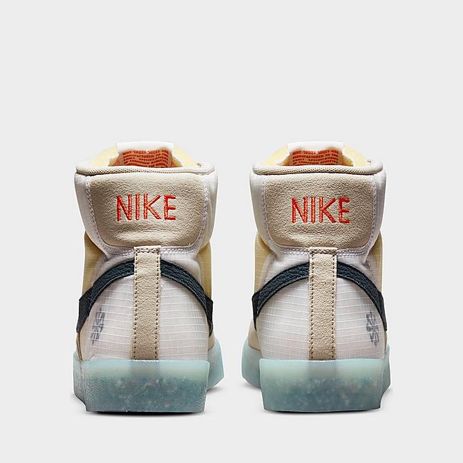 Left view of Men's Nike Blazer Mid '77 Move to Zero Casual Shoes in Cream II/Orange/Glacier Ice/Armory Navy Click to zoom