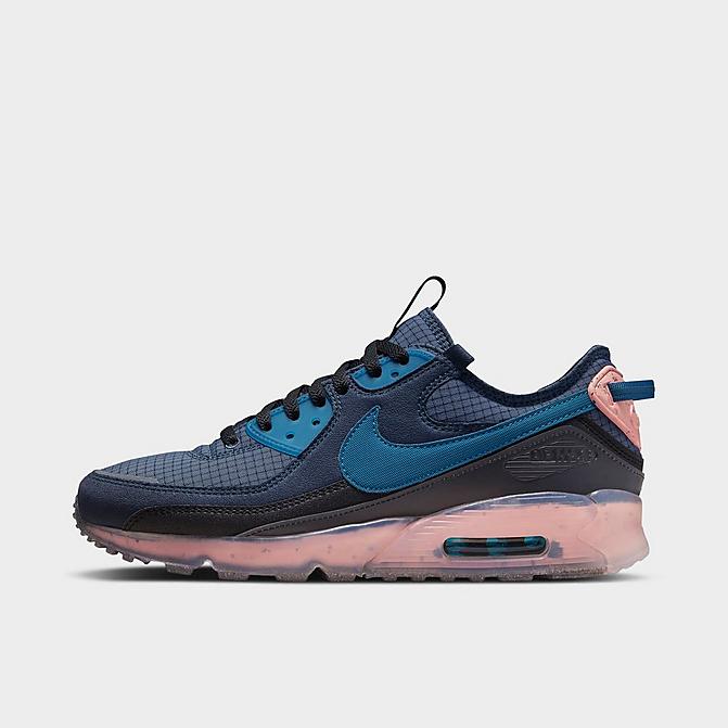 Finish Line Men Shoes Flat Shoes Casual Shoes Mens Air Max Terrascape 90 Casual Shoes in Blue/Obsidian Size 8.0 Leather 