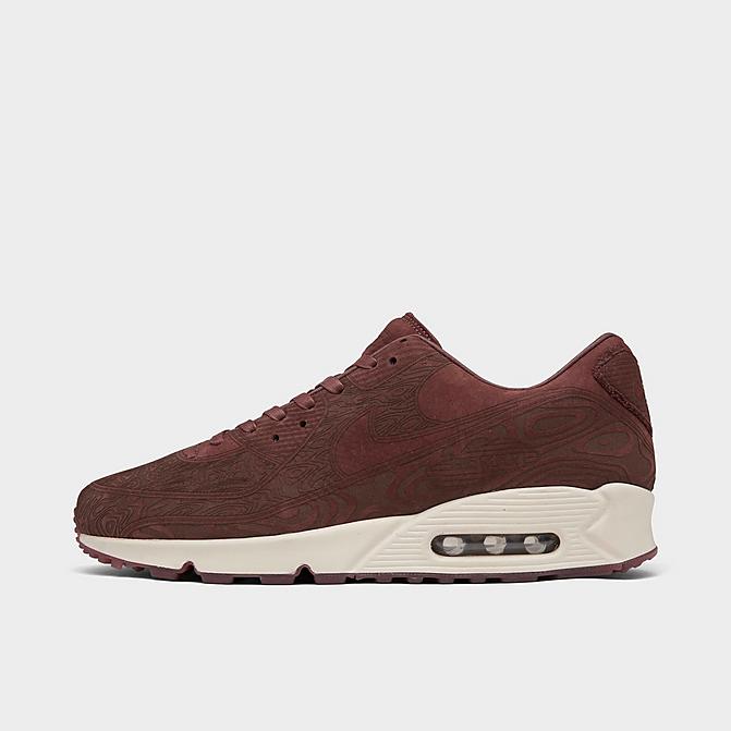 Right view of Men's Nike Air Max 90 Laser Casual Shoes in Dark Pony/Light Bone/Dark Pony Click to zoom