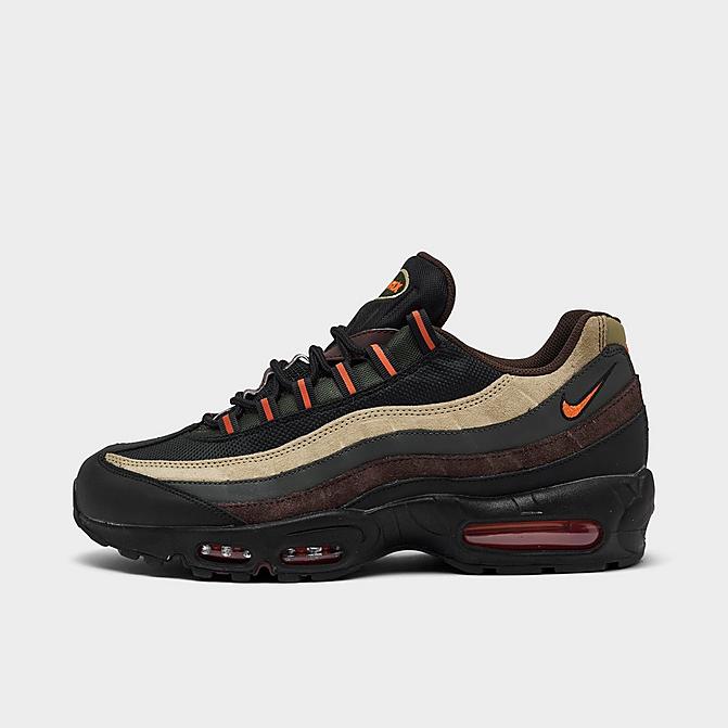 Right view of Men's Nike Air Max 95 Casual Shoes in Dark Army/Tweed/Cinder/Orange Blaze Click to zoom